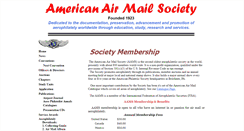 Desktop Screenshot of americanairmailsociety.org